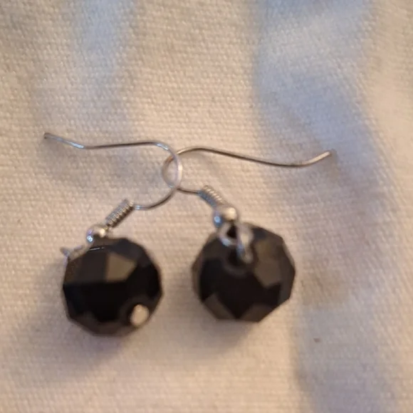 Dragonfly,Elephant Earrings & Black Crystals 3 Pair Earings - Picture 2 of 5